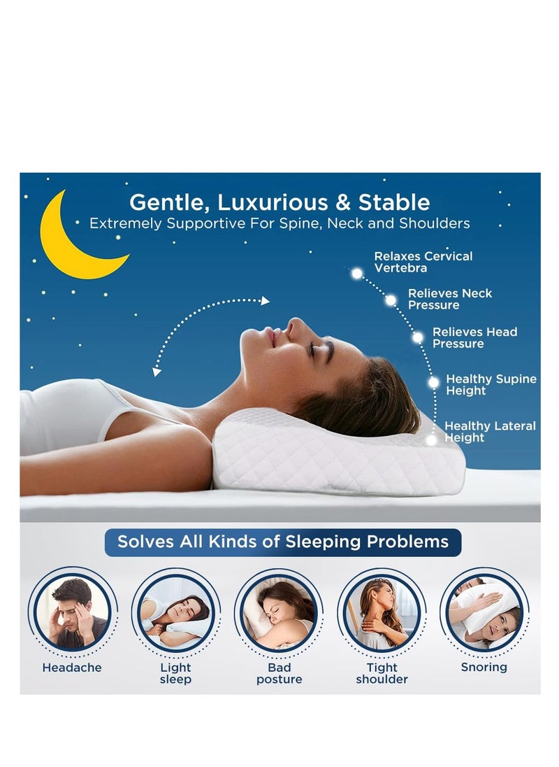 Dr Trust وسادة النوم العنقية من دكتور تراست لعلاج التهاب الفقرات وتخفيف آلام الظهر والرقبة  - Image 2
