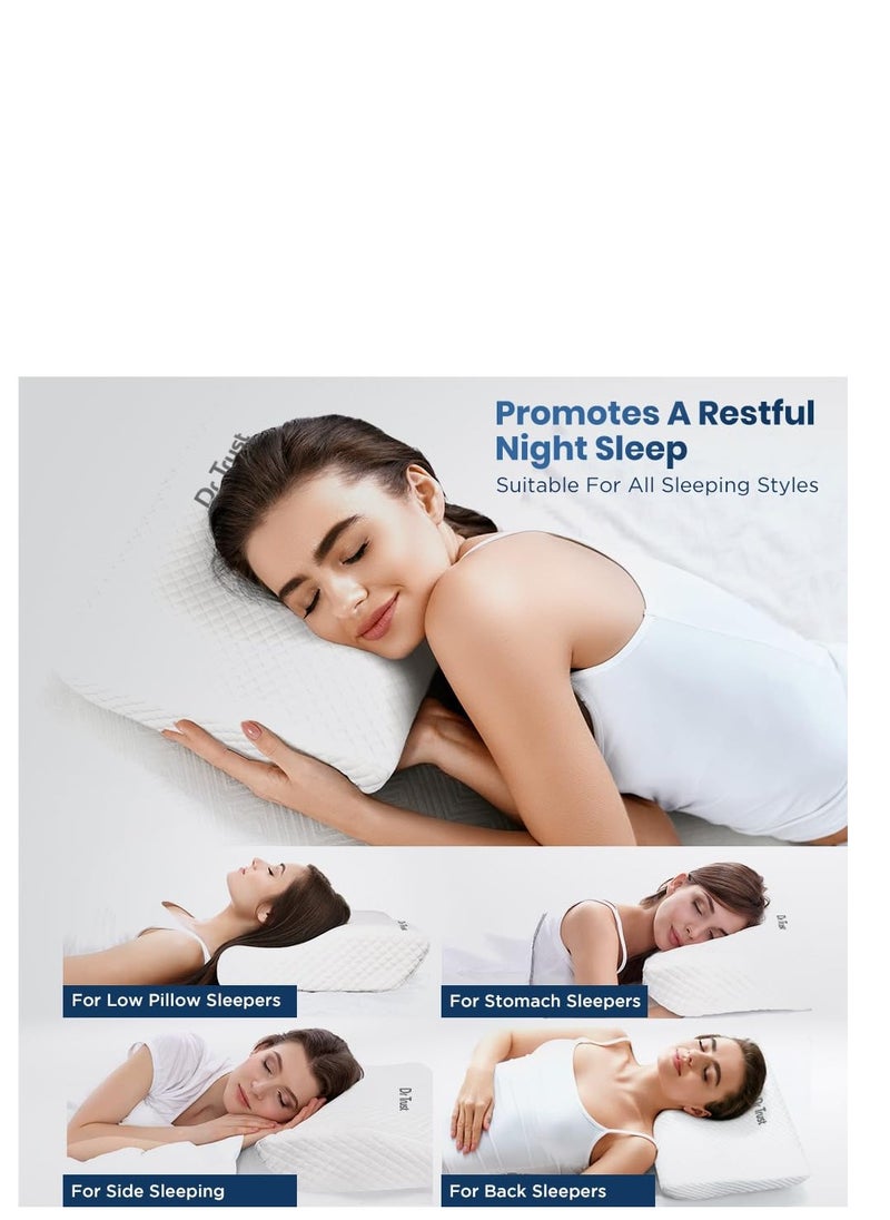 Dr Trust وسادة النوم العنقية من دكتور تراست لعلاج التهاب الفقرات وتخفيف آلام الظهر والرقبة  - Image 3