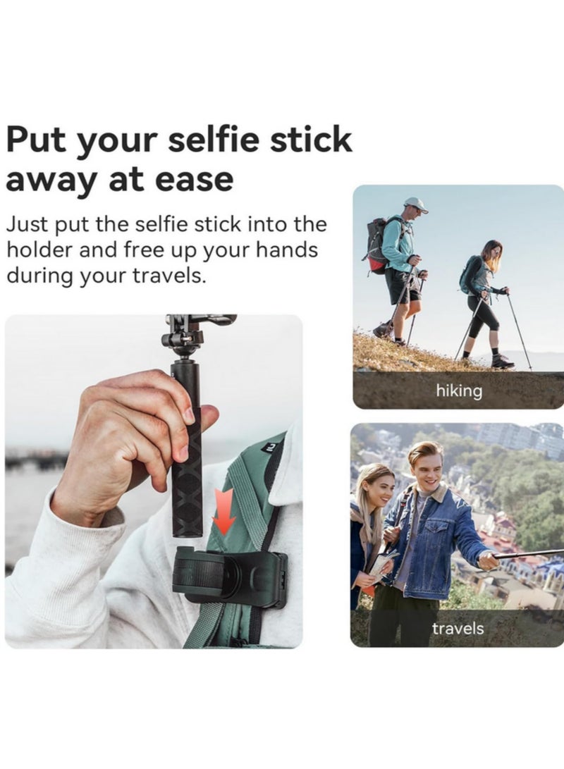 1PCS Selfie Stick Holster with Backpack/Waist Belt Clip Quick Release Holder Hands Free Mount for DJI, for GoPro Hero, for Insta360 Camera Accessory for Action Cameras  - Image 5