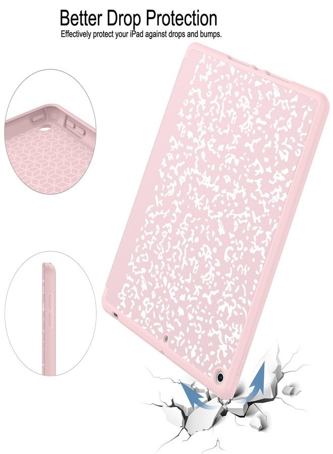 Soke New iPad 10.2 Case with Pencil Holder for iPad 9th Generation 2021 /8th Gen 2020/7th Gen 2019- Premium Shockproof Case with Soft TPU Back Cover & Auto Sleep/Wake for iPad 10.2 Inch,BookPink - Image 5