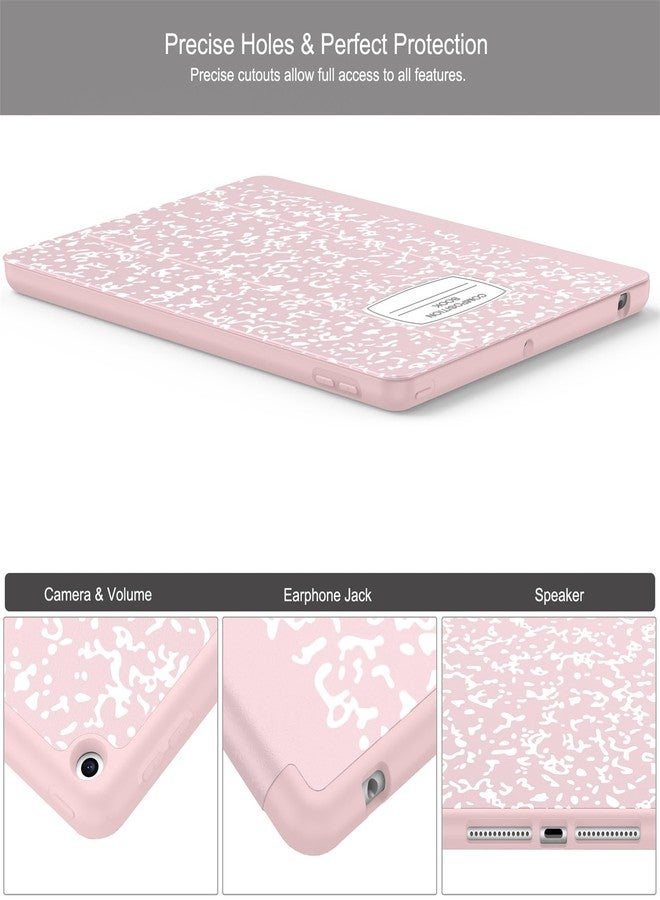 Soke New iPad 10.2 Case with Pencil Holder for iPad 9th Generation 2021 /8th Gen 2020/7th Gen 2019- Premium Shockproof Case with Soft TPU Back Cover & Auto Sleep/Wake for iPad 10.2 Inch,BookPink - Image 3
