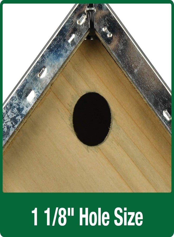 Wild Wings 066570 Galvanized Weathered Cedar Wren House - Image 3