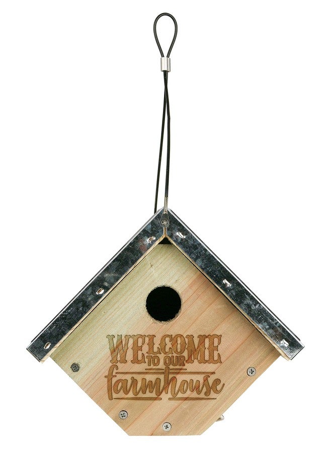 Wild Wings 066570 Galvanized Weathered Cedar Wren House - Image 1