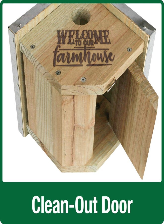 Wild Wings 066570 Galvanized Weathered Cedar Wren House - Image 4