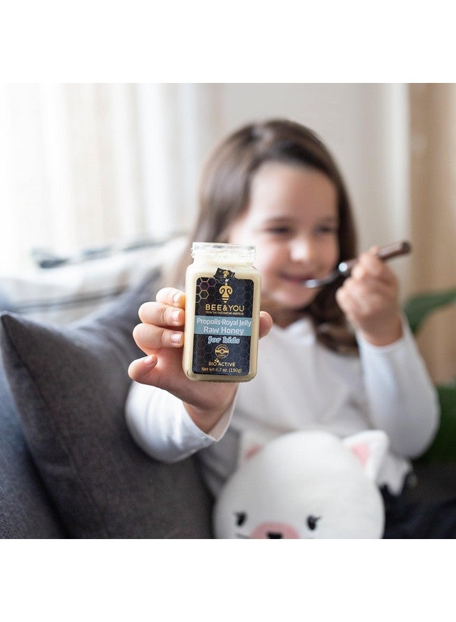 BEE & YOU Bee and You Royal Jelly Raw Honey For Kids, Propolis Extract, 100% Natural Superfood, Ultra Pure, Immune Support Supplement, Antioxidants, Keto, Paleo, Gluten-Free, 6.7 oz - Image 5