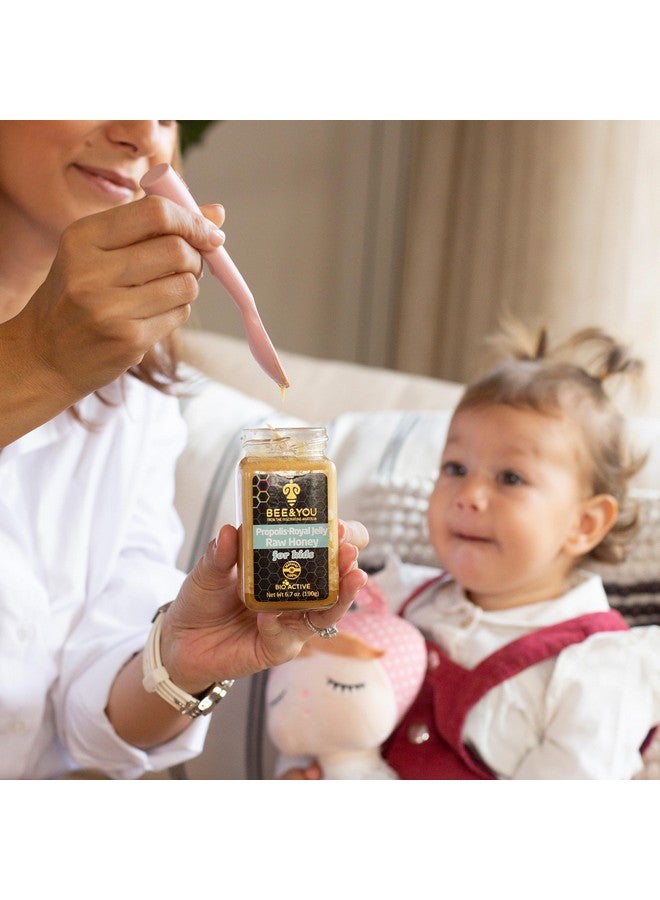 BEE & YOU Bee and You Royal Jelly Raw Honey For Kids, Propolis Extract, 100% Natural Superfood, Ultra Pure, Immune Support Supplement, Antioxidants, Keto, Paleo, Gluten-Free, 6.7 oz - Image 3