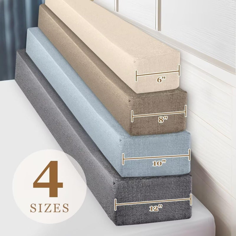 NANGELRN Bed Gap Filler - High-Density Crack Filler With Removable Cover, Mattress Extender for Headboard, Spacer Between Mattress and Wall, Dark Gray, 54"x6"x6", Full - Image 5