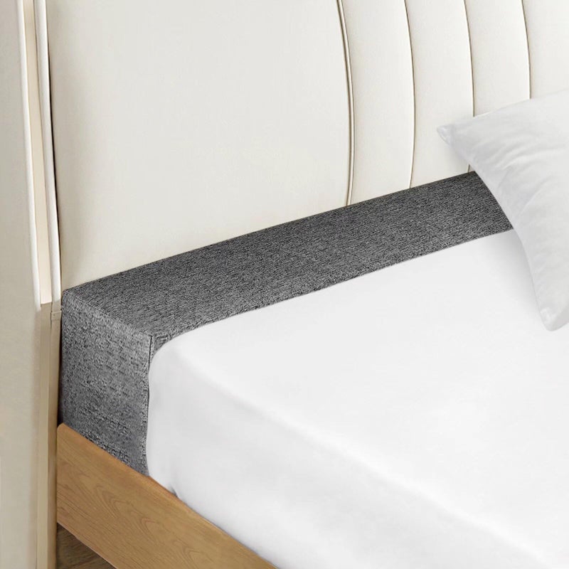 NANGELRN Bed Gap Filler - High-Density Crack Filler With Removable Cover, Mattress Extender for Headboard, Spacer Between Mattress and Wall, Dark Gray, 54"x6"x6", Full - Image 1
