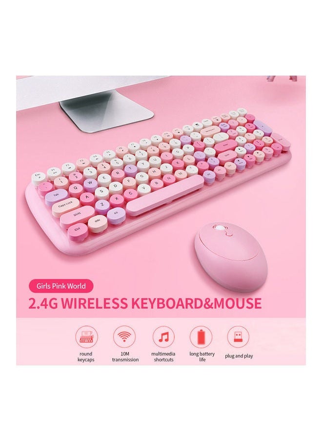 NIBEMINENT Mofii Candy XR 2.4g Wireless Keyboard & Mouse Combo Pink  - Image 4