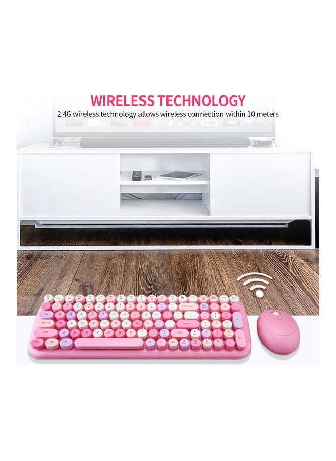 NIBEMINENT Mofii Candy XR 2.4g Wireless Keyboard & Mouse Combo Pink  - Image 3