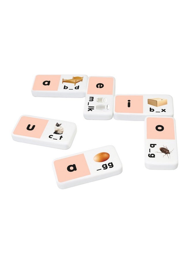 Junior Learning Junior Learning Short Vowel Dominoes Educational Action Games, Multi (JL493)  - Image 2