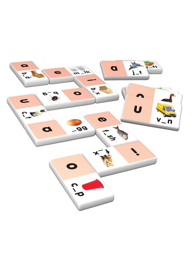 Junior Learning Junior Learning Short Vowel Dominoes Educational Action Games, Multi (JL493)  - Image 5