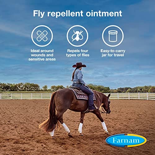Farnam SWAT Pink Fly Repellent Ointment for Horses, Repels House, Stable, Face & Horn Flies, Protects Wounds on Horses, Ponies & Dogs, 7 oz. - Image 3