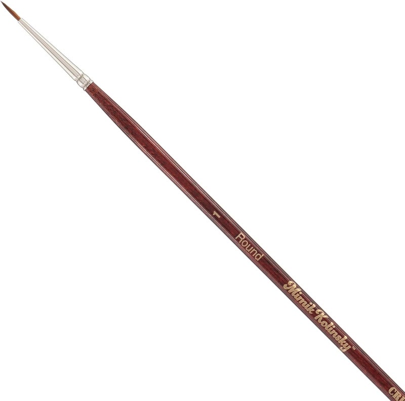 Creative Mark Mimik Kolinsky Watercolor Brush - # 1 Round - Long Handle Synthetic Paint Brush - Handmade in Germany - Synthetic Sable Paint Brushes for Professional Artists - Animal-Friendly - Image 1