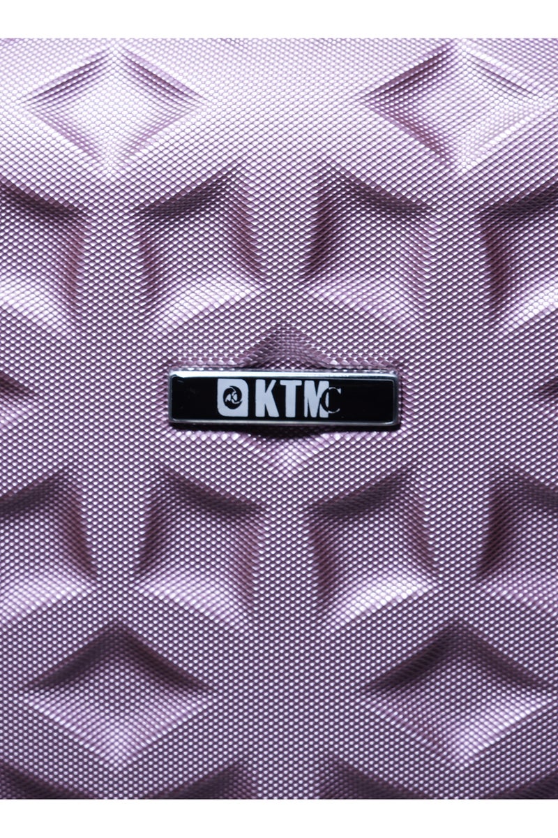 KTMC ABS Luggage 24 inches Checked Suitcases, KTMC-9191 Pink - Image 4