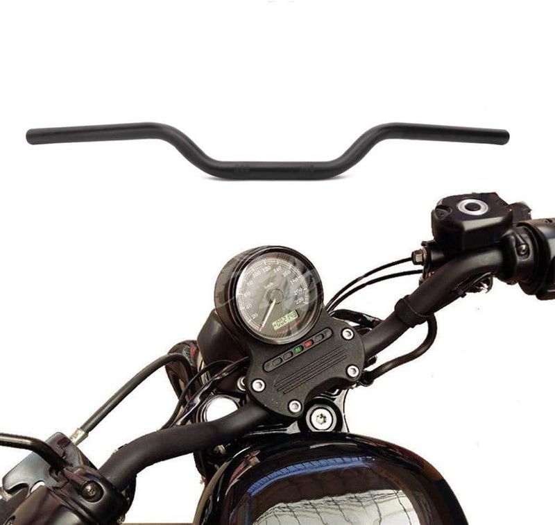 YSMOTO Motorcycle 1" Drag Tracker Handlebar - Black Handlebars for Sportster XL 883 1200 Bobber Custom Chopper Softail Dyna - Image 1