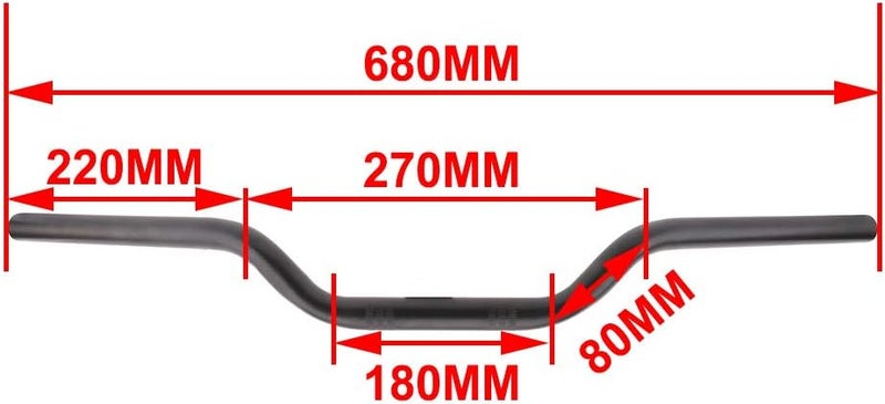 YSMOTO Motorcycle 1" Drag Tracker Handlebar - Black Handlebars for Sportster XL 883 1200 Bobber Custom Chopper Softail Dyna - Image 2