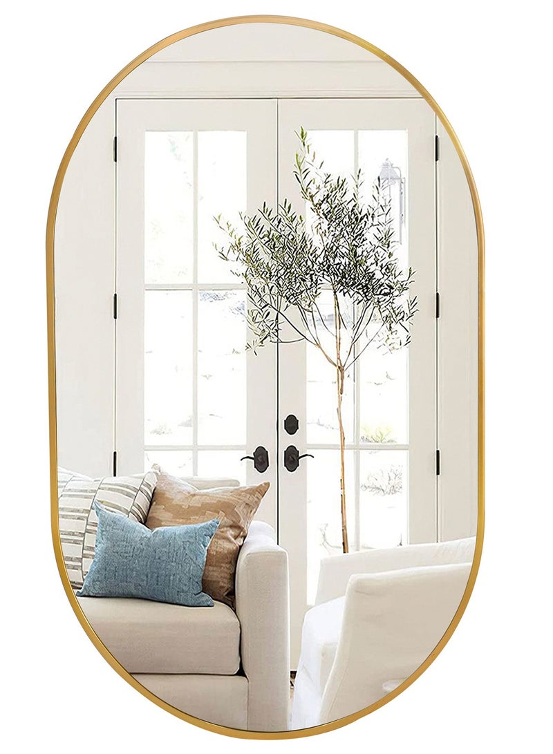 CityRiya-Long Wall Mirror Full Length Mirror Self Adhesive Mirror Full Body Mirror Wall-Mounted Bathroom Mirror Modern Large Hanging Dressing Mirror for Bedroom, Living Room - Image 1