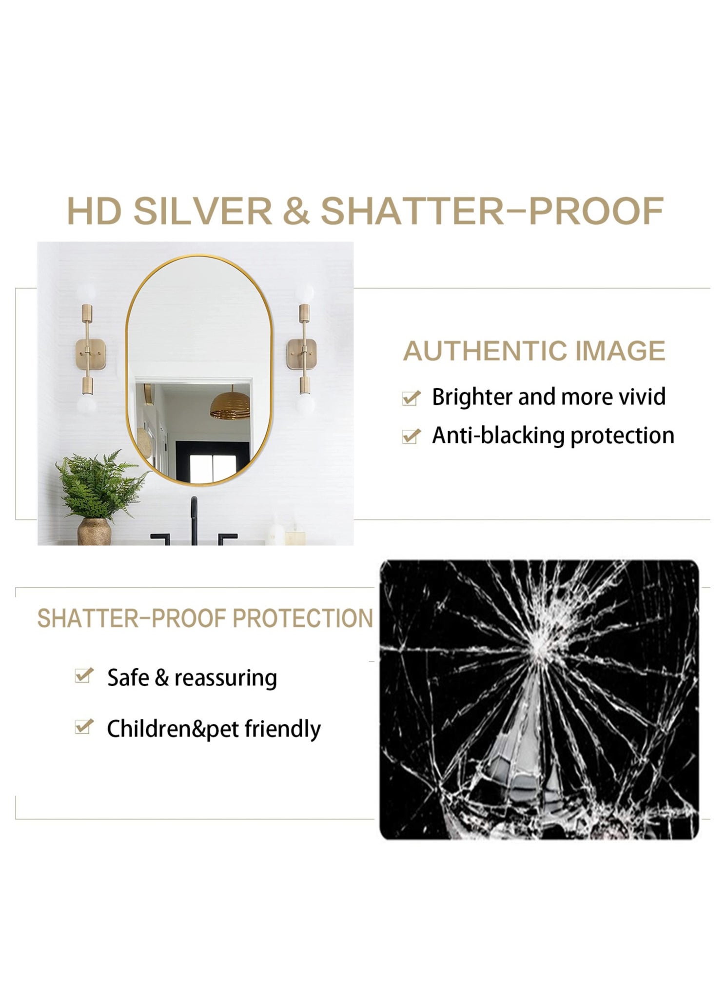Wall Mirror Full Length Mirror Self Adhesive Mirror Full Body Mirror Wall-Mounted Bathroom Mirror Modern Large Hanging Dressing Mirror for Bedroom, Living Room - https://f.nooncdn.com/p/pzsku/ZD54DDCE99F91D883E963Z/45/_/1705654088/9e82c01f-02f1-4308-ab23-30d989b9a629.jpg?width=original