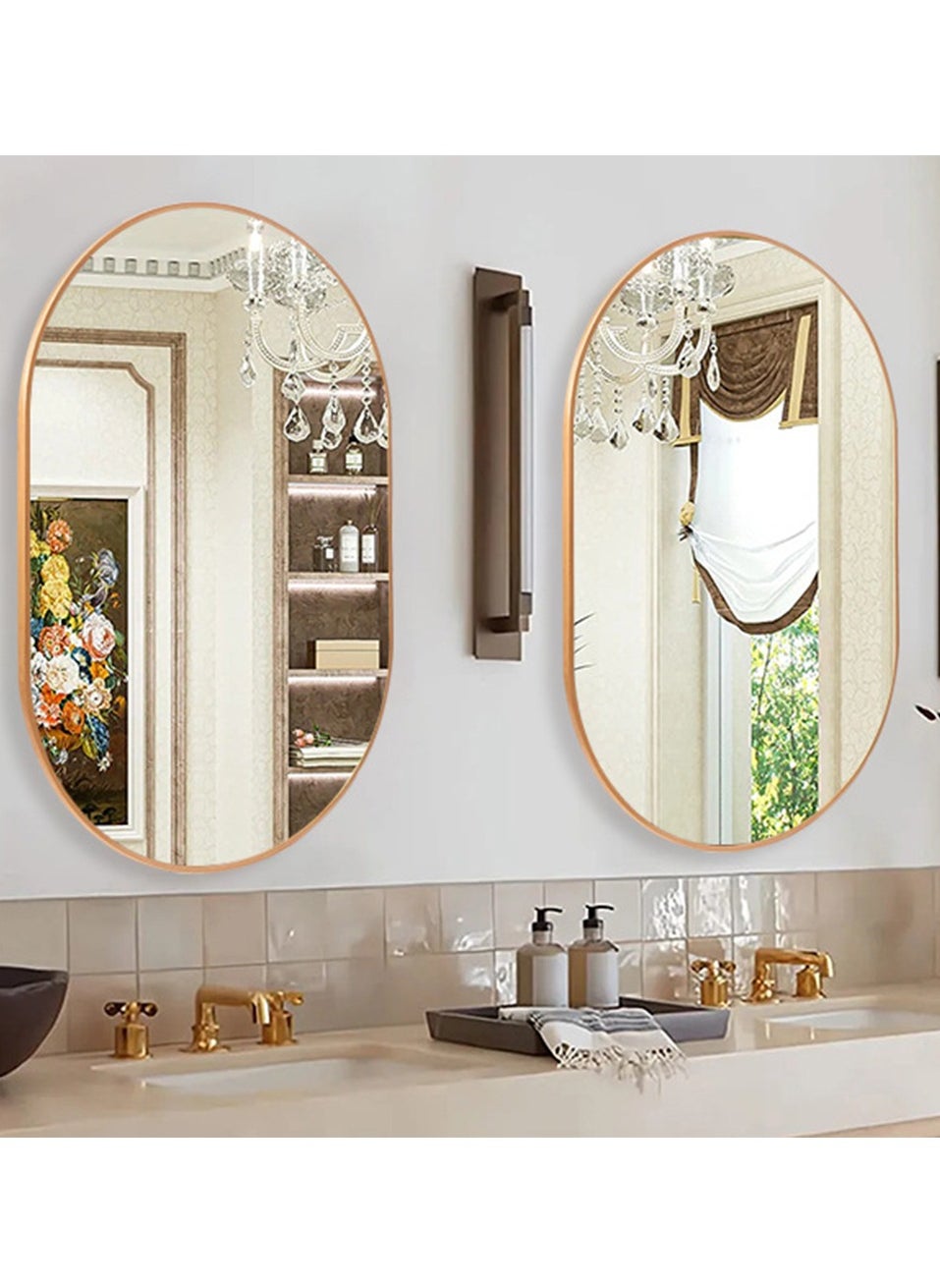 Wall Mirror Full Length Mirror Self Adhesive Mirror Full Body Mirror Wall-Mounted Bathroom Mirror Modern Large Hanging Dressing Mirror for Bedroom, Living Room - https://f.nooncdn.com/p/pzsku/ZD54DDCE99F91D883E963Z/45/_/1705654089/40e36313-645d-499c-85f9-8056f902d9d3.jpg?width=original