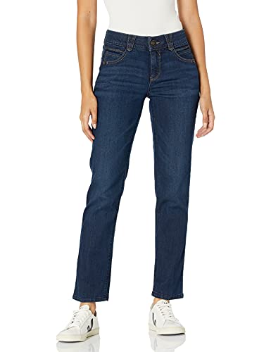 Democracy Women's Petite Ab Solution Straight Leg Jean Indigo - Image 3