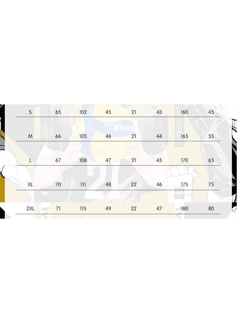 NIBEMINENT بدلة الكوسبلاي لـ "هايكيو!!" هي مجموعة ذات أكمام قصيرة لفريق الذئاب السوداء من مدرسة أونو الثانوية - Image 2