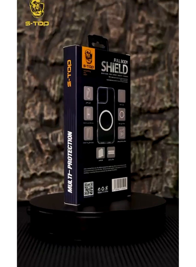 S-TOP iPhone 16 Full Protection Bundle,Matte, ceramic screen protector, iPhone 16 Cover, Camera Protector, PUBG Finger Cloth, Anti-Fingerprint - Image 3