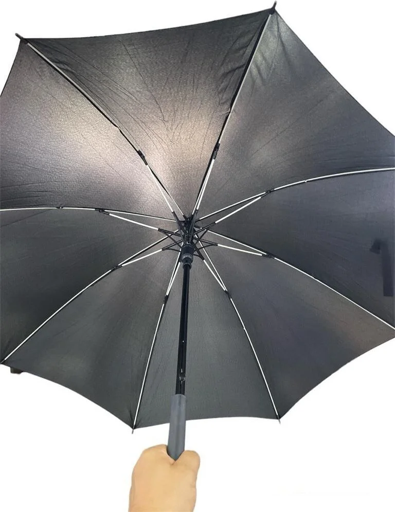 Ünsal Showroom Walking Stick Umbrella Fish Line Black