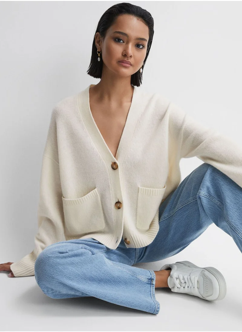 REISS Button Detail Top