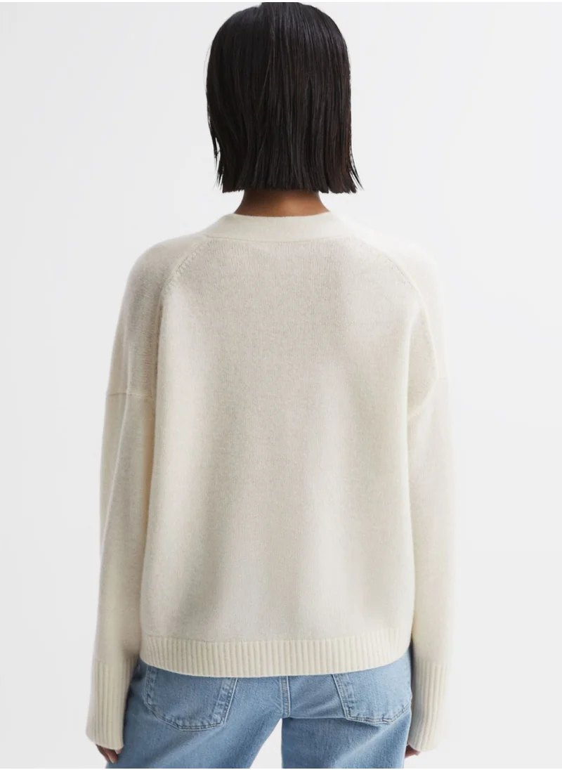 REISS Button Detail Top