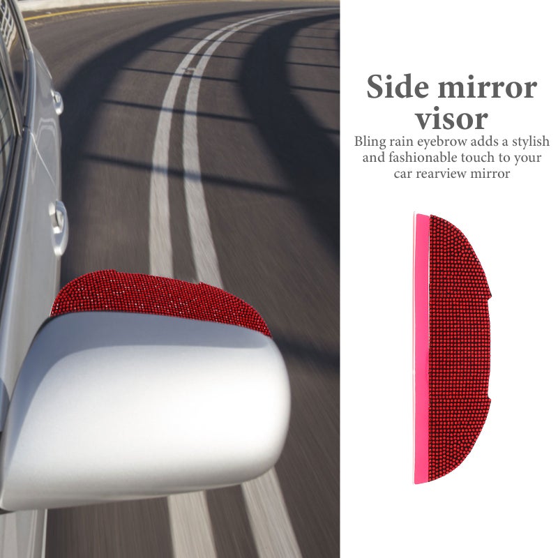 🚗 غطاء مرآة جانبية للسيارة لتحسين الرؤية في المطر بتصميم مزخرف - Image 4