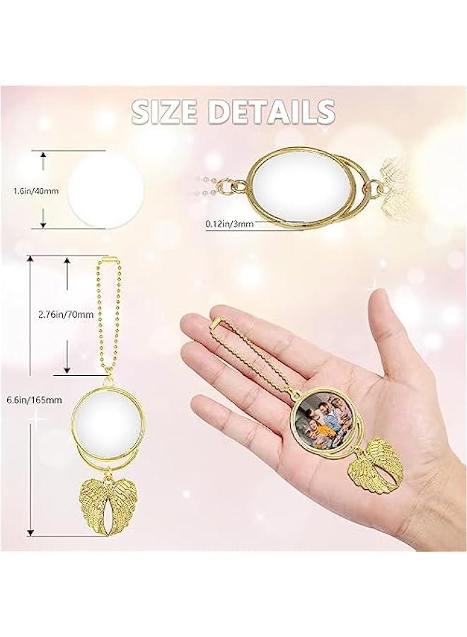 FYLX 3 Keychain Tag Set with 7 Aluminum Sheet Wings Tels and Round Rings for DIY Art Craft Key Chains - Image 4