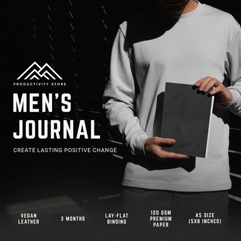 PRODUCTIVITY STORE Better Man Journal - Gratitude Journal â€“ 5 Minute Journal - Reflection Manifestation Journal for Mindfulness & Self Care Journal â€“ Goal/Guided Gratitude Journal for Men - Image 2