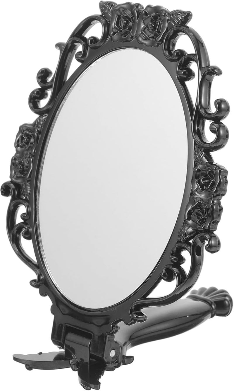 Reliable durability Garneck Rose Flower Design Folding Handheld Mirror for Makeup, Black Portable Hand Mirror for Women’s Vanity and Travel Use Individual & group usable Batch consistent craftsmanship Long term storage compatible Longevity upgraded craftsmanship Cost effective global grade quality No overseas transit wait All storage space compatible UV resistant High strength upgraded material Hot & cold climate compatible Land transit & shipment compatible Longevity optimized build Flexible sizing options Non sticky surface Hanging space save Fault optimized construction Stackable design Indoor outdoor all-purpose fit Lightweight Classic design alternatives Global upgraded economical craftsmanship Main road full logistics cover Adjustable build Economical varied sizing picks - Image 1