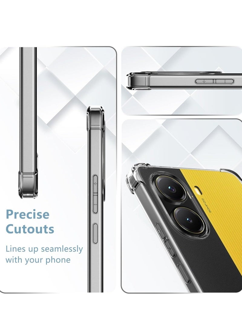 MUNTAQI غطاء حماية Xiaomi Poco X7 Pro 5G – غطاء بامبر سيليكوني فاخر مع زوايا معززة وحماية للكاميرا، تصميم مضاد للصدمات لهاتف Xiaomi Poco X7 Pro 5G – حماية متينة ونحيفة لهاتفك الذكي - Image 4