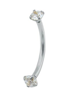 Stainless Steel Curved Barbell Eyebrow Ring