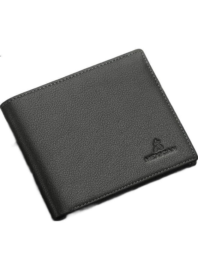 Scarecrow Men'S Wallet, Short Style, Top-Grain Leather, Horizontal Bifold, Multi-Card Slots, Billfold, Qixi Valentine'S Day Gift - Image 2