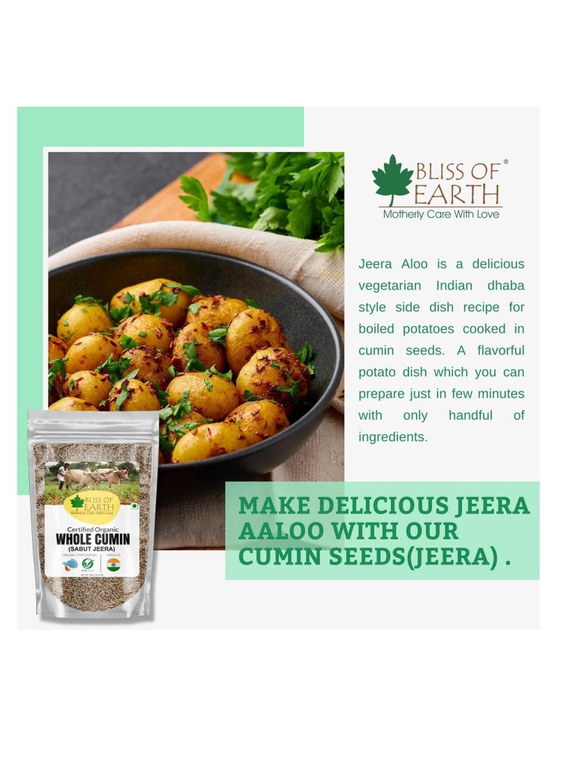 Bliss of Earth 400gm Certified Organic Sabut Jeera - Image 3