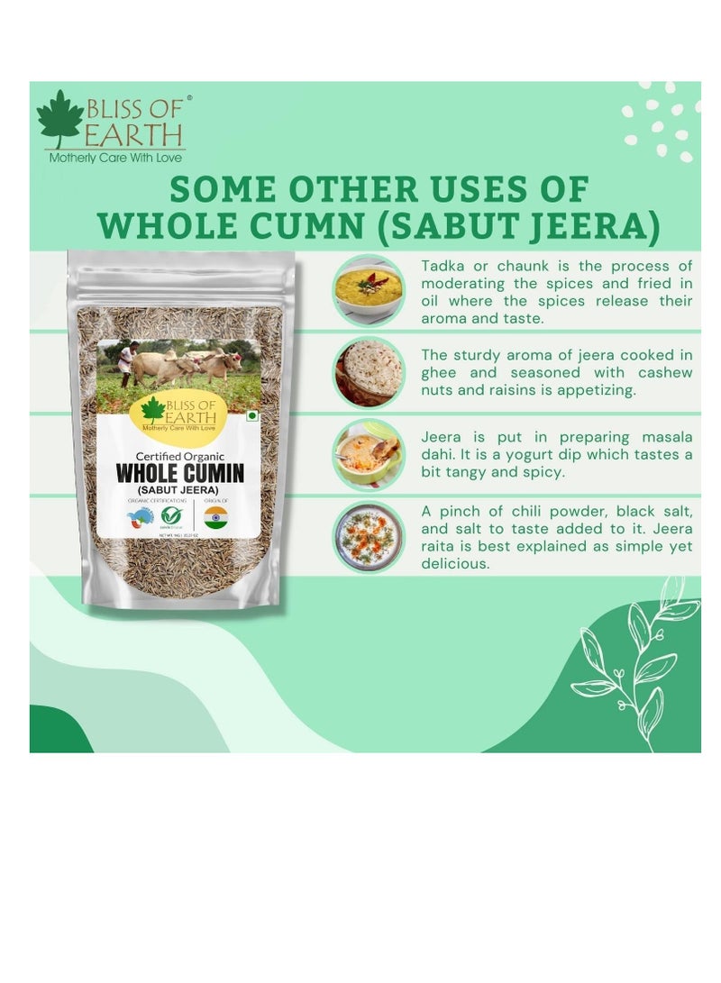 Bliss of Earth 400gm Certified Organic Sabut Jeera - Image 4