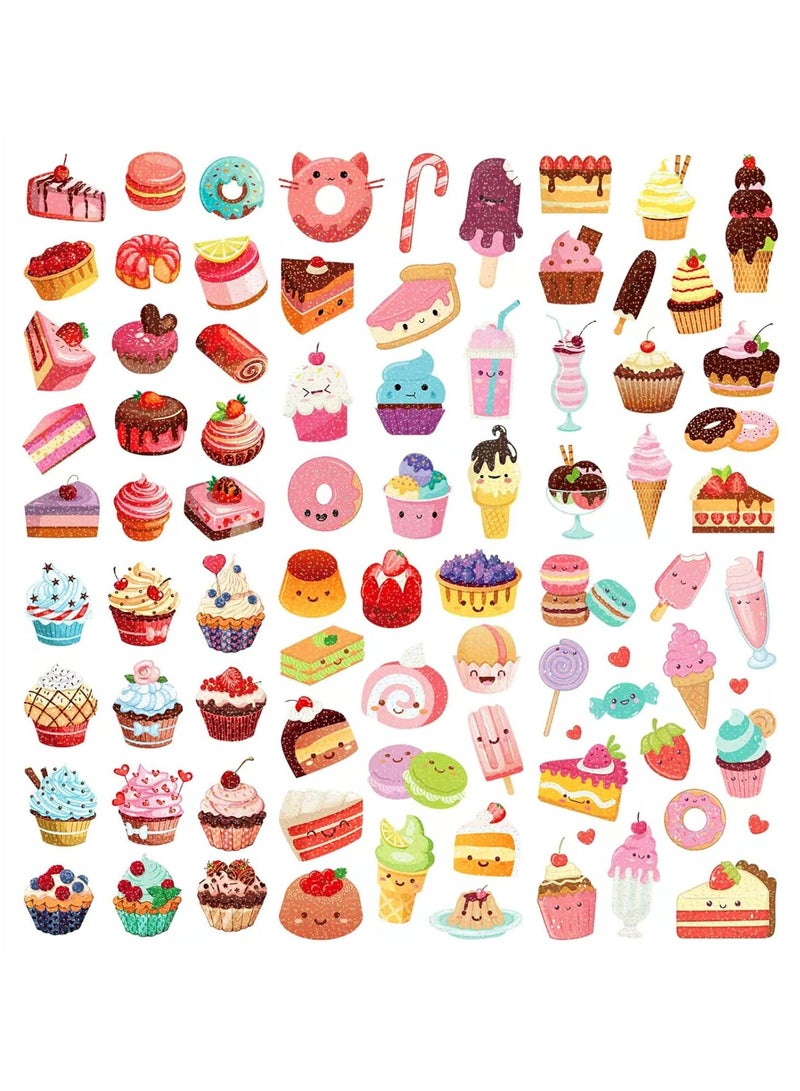 قوس قزح أورينبو 10 قطع من كعكات الورق وشم مؤقت للأطفال - 146 قطعة من أنماط اللمعان ومكياج الوجه وشم للفتيات والأولاد وشم حفلات أعياد الميلاد والملصقات والمستلزمات وهدايا حفلات الأعياد والفنون والحرف اليدوية تحت الماء - Image 4