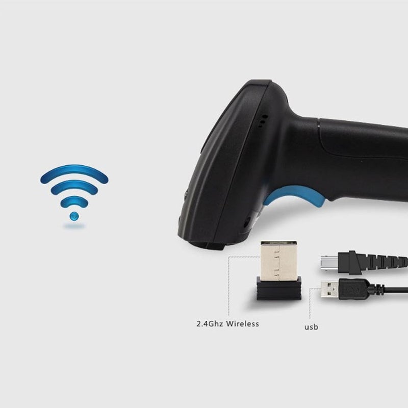 ماسح الباركود اللاسلكي Karlak 2.4G 1D USB بدون حاجة لتعريف، مخصص لمسح الباركود السريع، واجهة تفاعل بشري لتجار التجزئة - Image 5