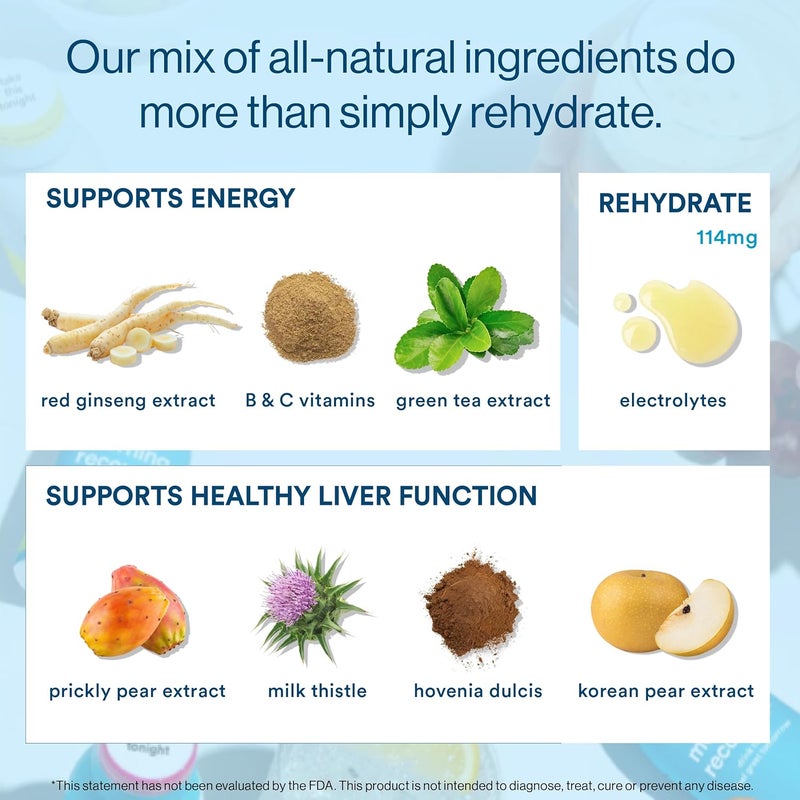 More Labs Morning Recovery Electrolyte Milk Thistle Drink Proprietary Formulation to Hydrate While Drinking Highly Soluble Liquid DHM Non GMO Vegan GlutenFree Original Lemon Pack of 12 - Image 5