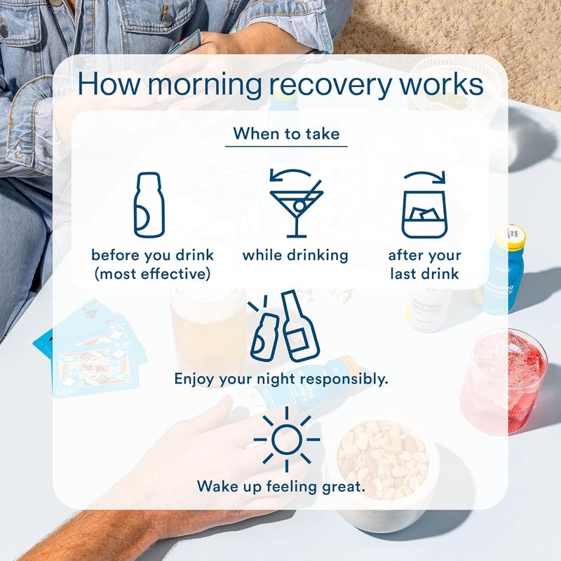 More Labs Morning Recovery Electrolyte Milk Thistle Drink Proprietary Formulation to Hydrate While Drinking Highly Soluble Liquid DHM Non GMO Vegan GlutenFree Original Lemon Pack of 12 - Image 3