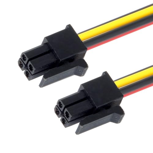 xiwai ATX Power Cable for Molex Micro Fit Connector 4Pin Male to 4-pin Male Power 12V Cable 60cm 20AWG Pitch=3.0mm - Image 3