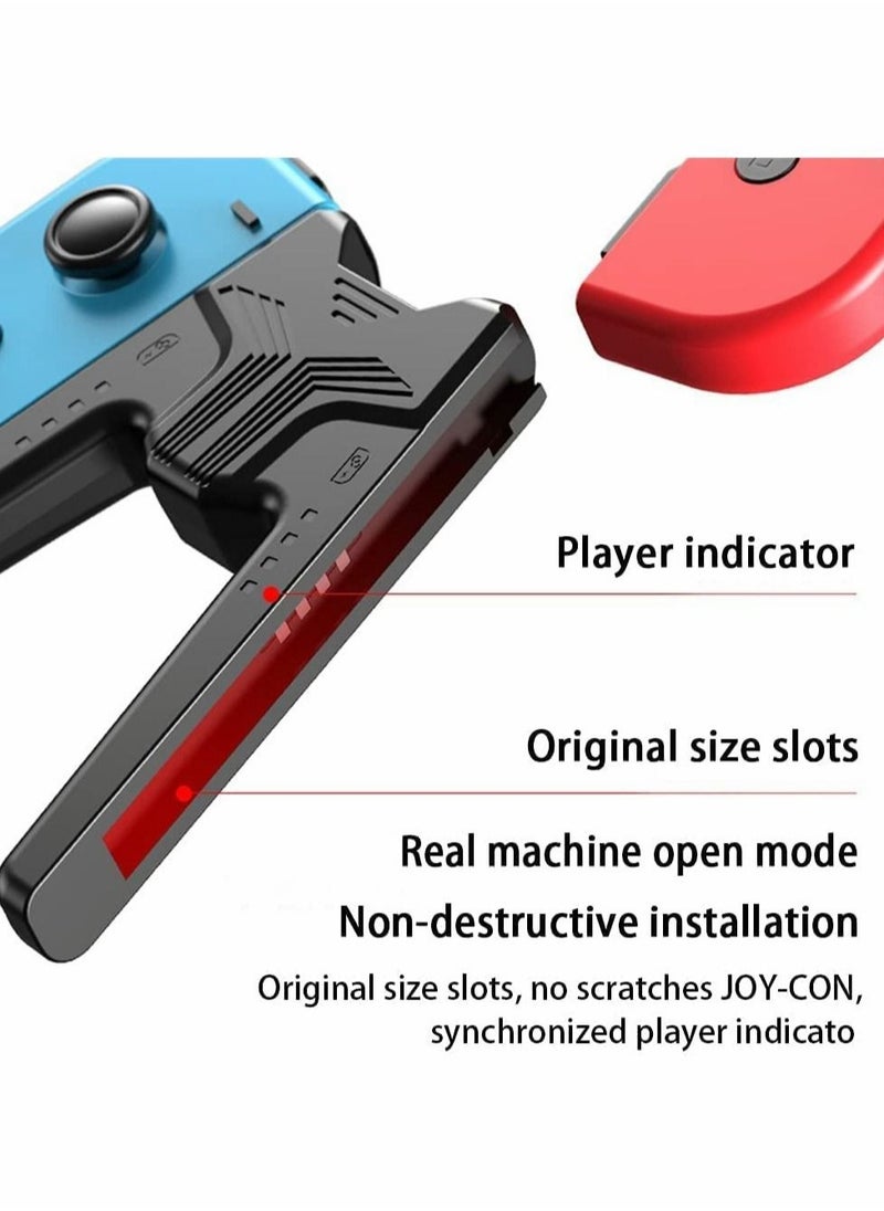Charging Grip Compatible with Switch Controllers, JoyCon Charging Grip, Universal Controller Holder for Switch Joy Con and 3rd Party Joy Pad-Black