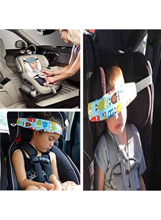 AISIBO Baby Head Support for Car Seat, 2PCS Baby Car seat Head Support, Straps Pillow Support Ban, Head Band Strap Headrest, Seat Head Support Belt for Toddler Infants Child Kids - Image 5