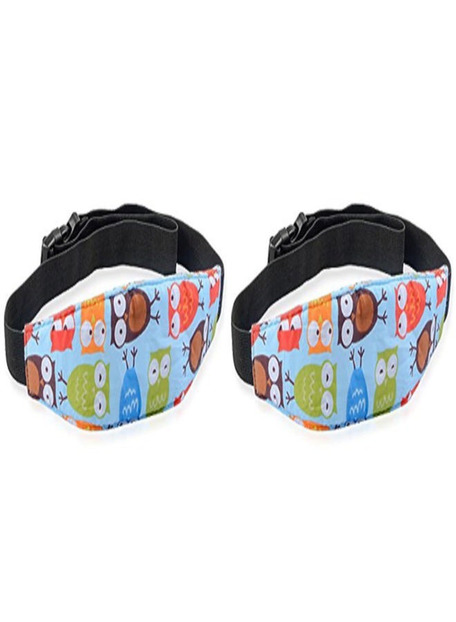 AISIBO Baby Head Support for Car Seat, 2PCS Baby Car seat Head Support, Straps Pillow Support Ban, Head Band Strap Headrest, Seat Head Support Belt for Toddler Infants Child Kids - Image 1