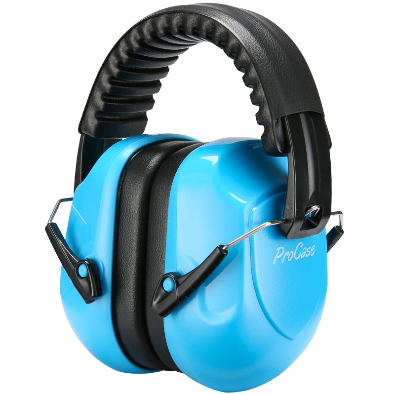 ProCase Noise Reduction Ear Muffs, Sound Proof Ear Protection, NRR 28dB Noise Cancelling Headphones for Adults Kids Autism, Hearing Protection for Shooting Gun Range Mowing -Pure Blue - Image 1