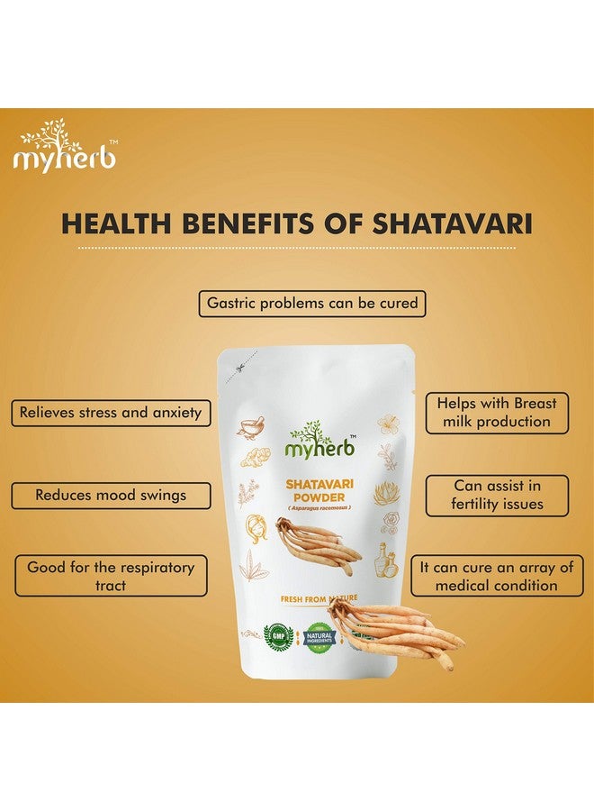 MYHERB 100% Natural Organic Shatavari Powder (Asparagus racemosus) || 227 Gm/0.5 Lbs || Promotes Vitality and Strength || For Men & Women - Image 4
