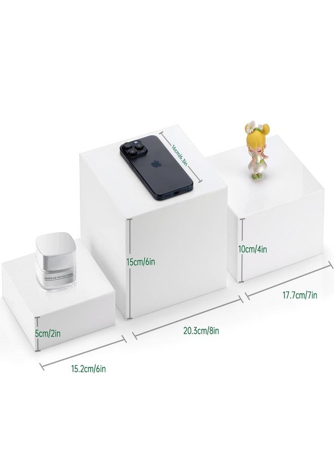 LUOBAO Acrylic Display Risers, 5-Sided Acrylic Riser with Hollow Bottoms,Perfect for Weddings,Cupcake Candy Food,Parties,Brunch,Buffet - Image 2
